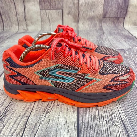 Skechers Shoes - Skechers Go Run Ultra Road Women's Size 10 Orange Red Running Athletic Shoes